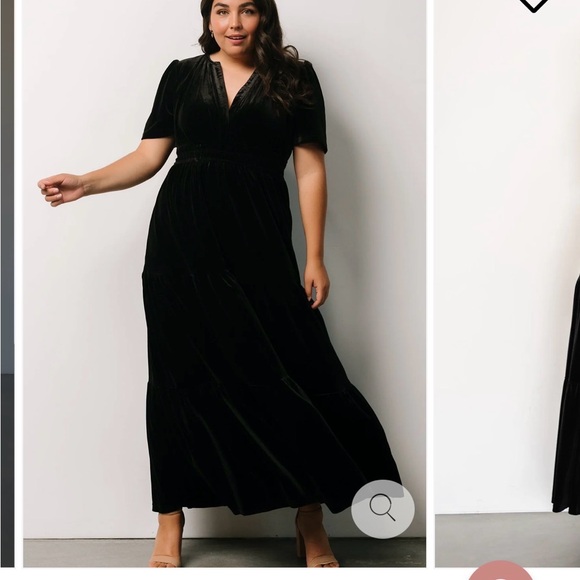 Baltic Born Black Velvet Maxi Dress - Picture 3 of 3